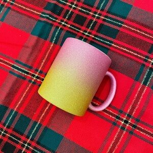 #395 Purple Gold Ombré Ceramic 12oz Coffee Mug